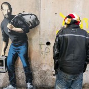 Street-Art-by-Banksy-Steve-Jobs-the-son-of-a-migrant-from-Syria-1